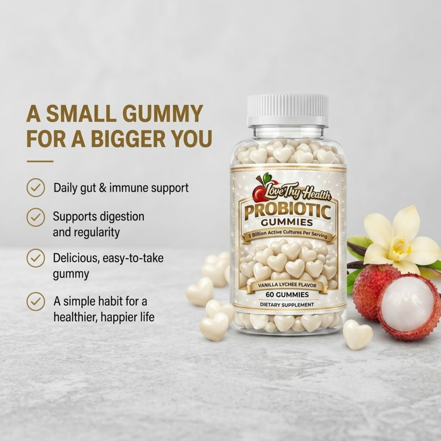 Probiotic Gummies (60 Gummies)
