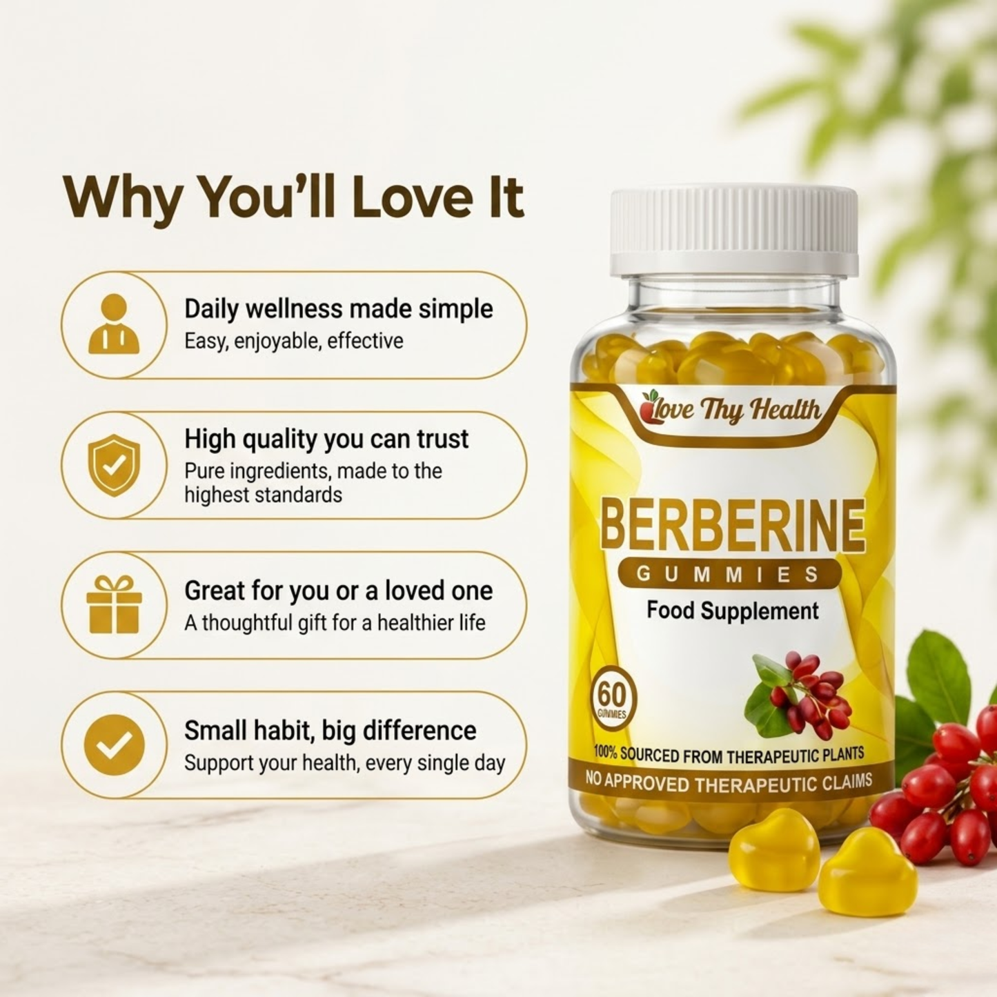Berberine Gummies (60 Gummies)