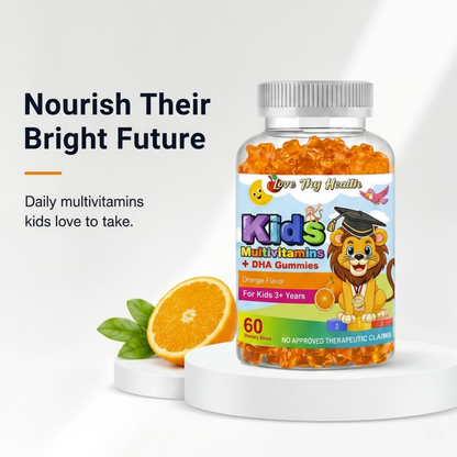 Kids Multivitamins + DHA Gummies (60 Gummies)