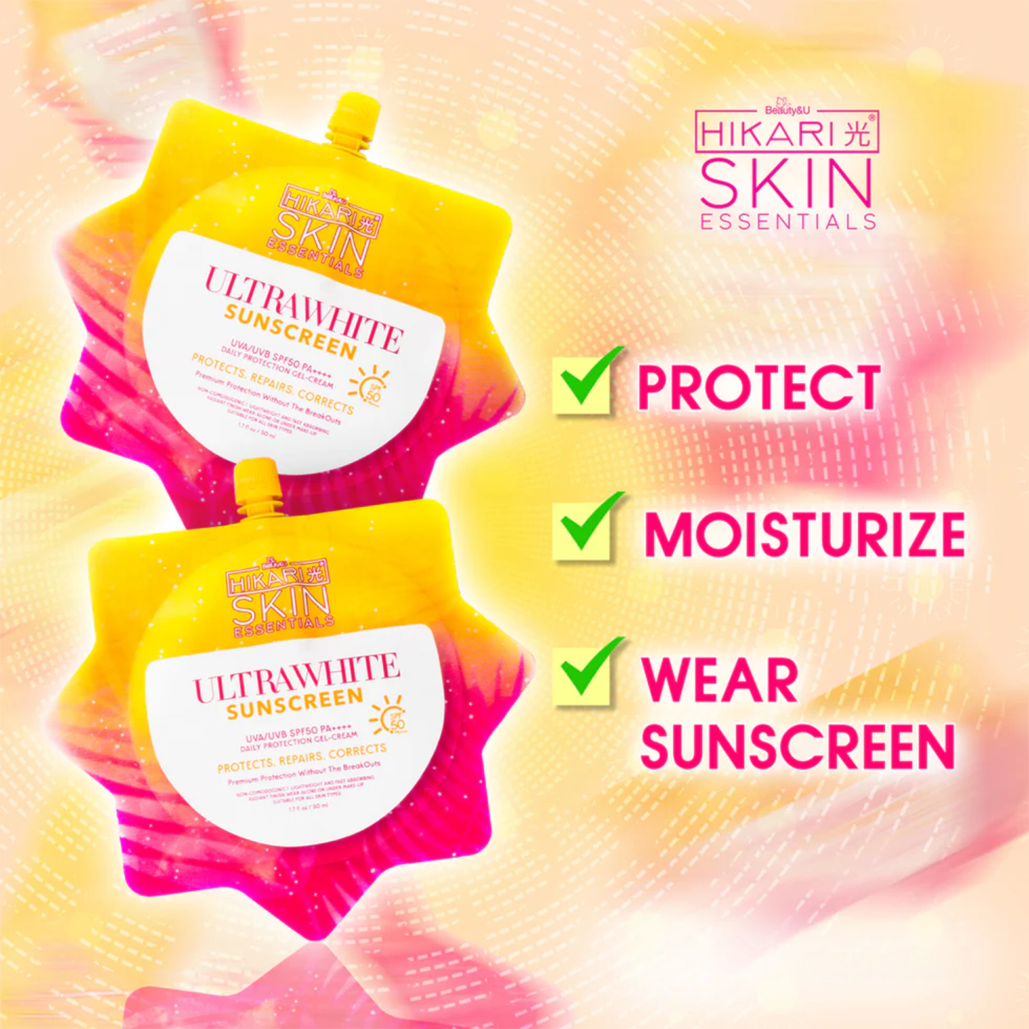 Hikari Skin Essentials Ultra White Sunscreen SPF50 PA++++ 50ml