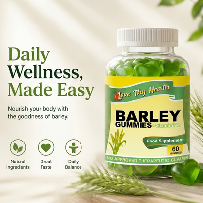 Barley Gummies + Vitamin B12 (60 Gummies)