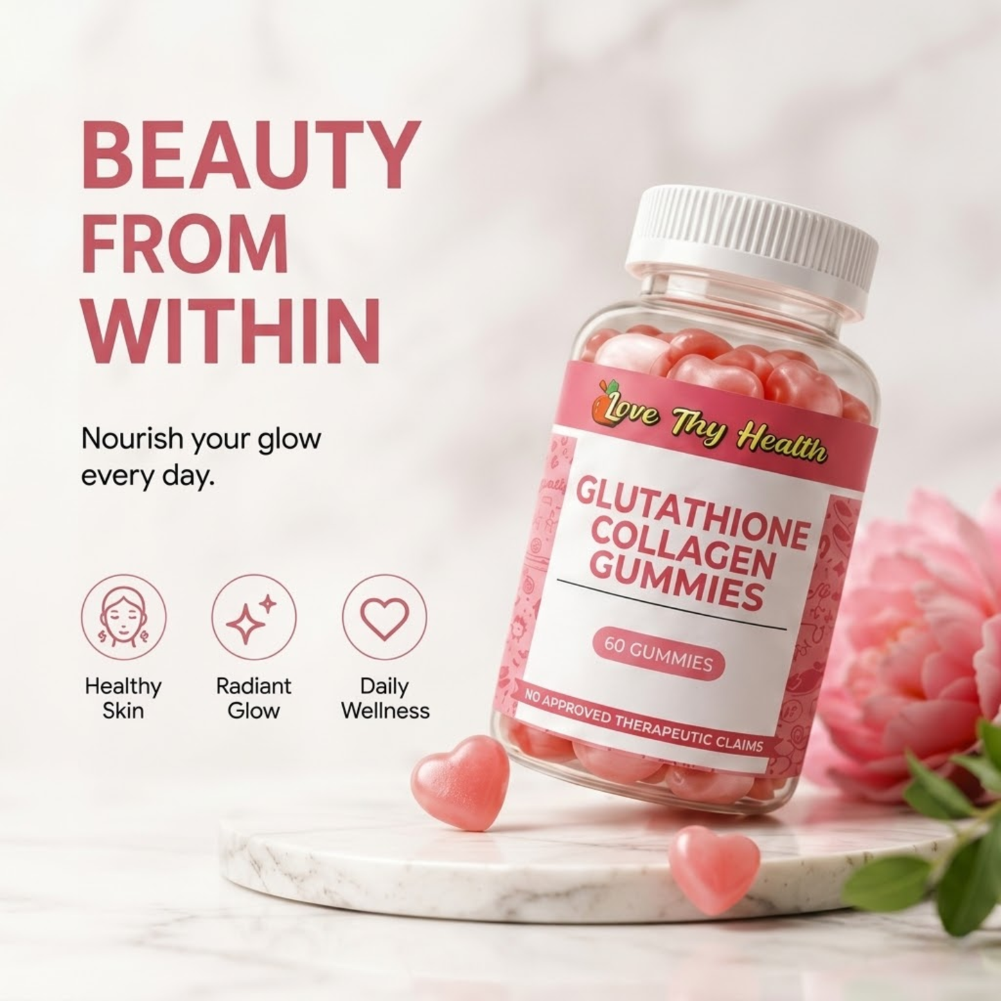 Glutathione Collagen Gummies (60 Gummies)