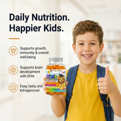 Kids Multivitamins + DHA Gummies (60 Gummies)