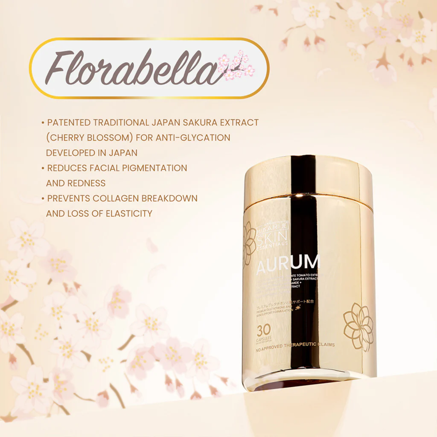 Hikari Aurum – Premium Skin Brightening Supplement (30 Capsules)