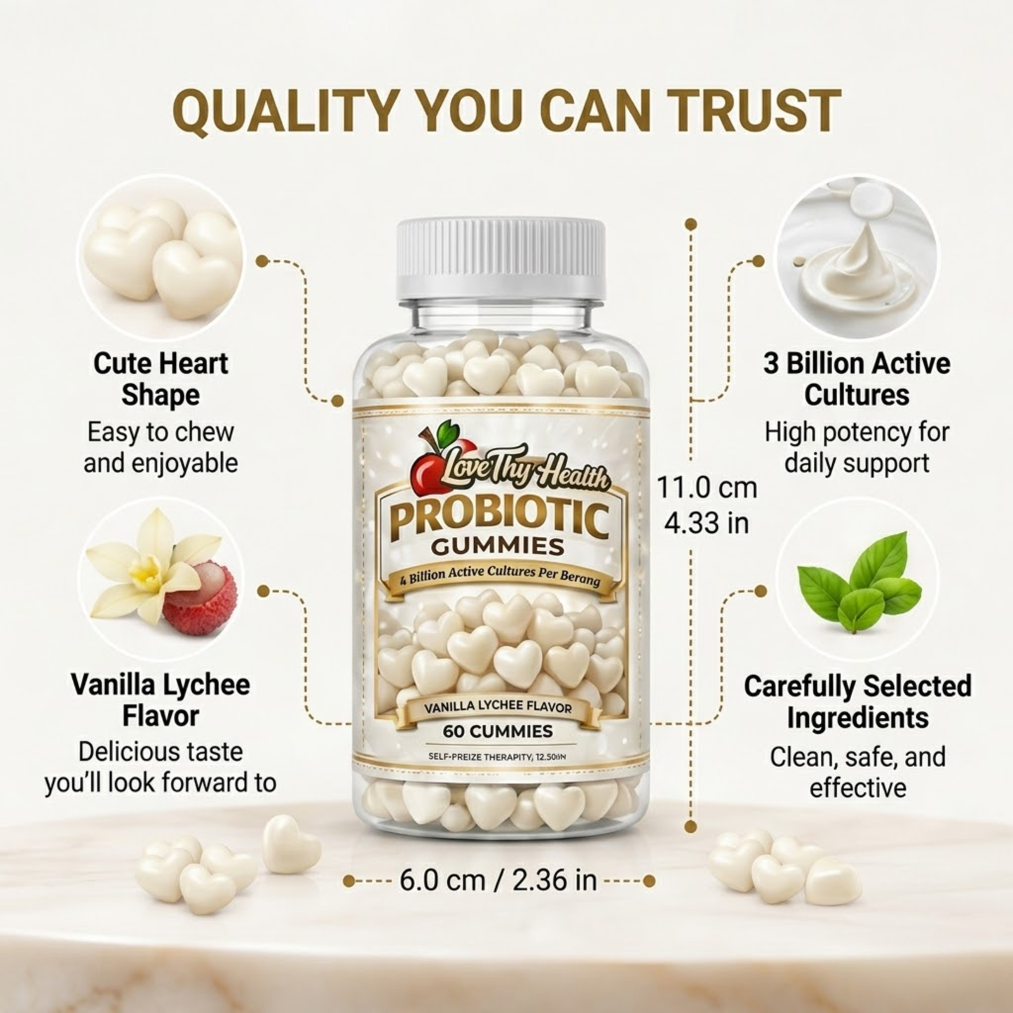Probiotic Gummies (60 Gummies)