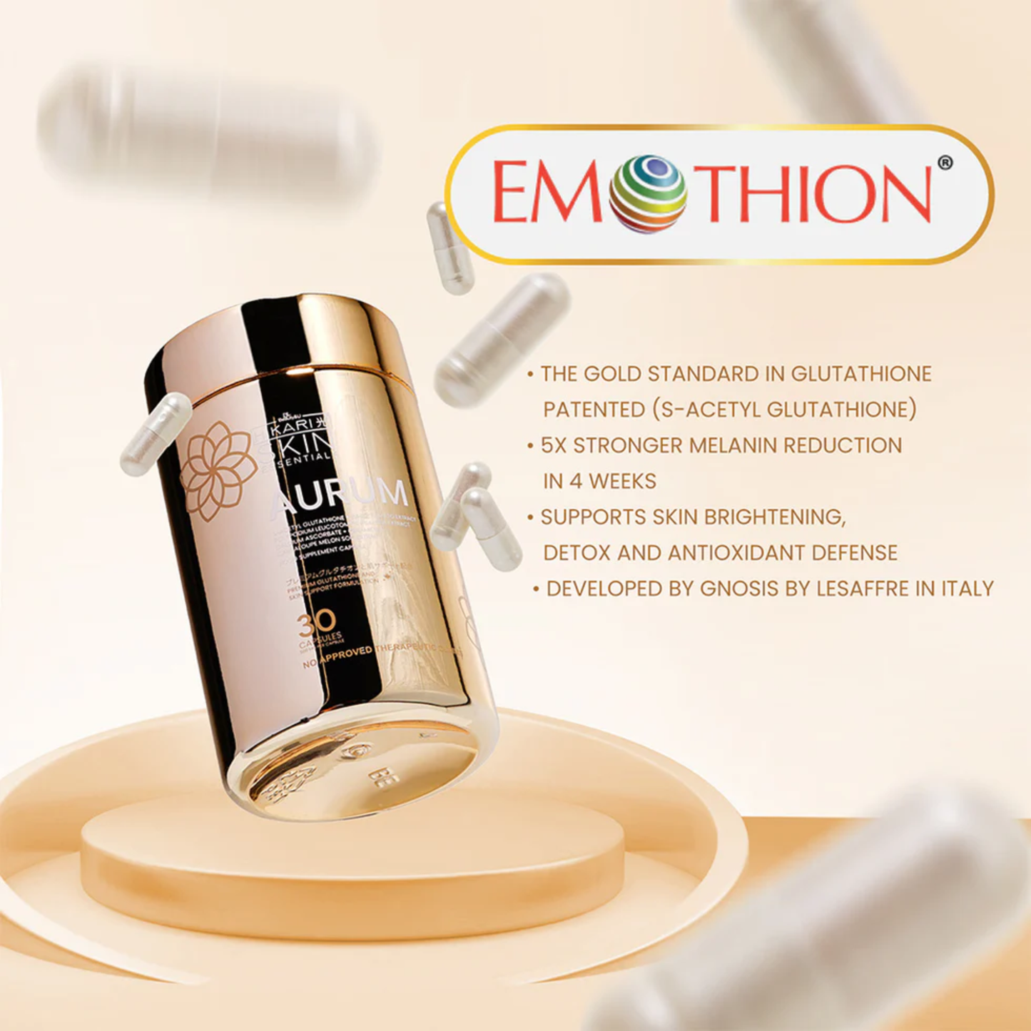 Hikari Aurum – Premium Skin Brightening Supplement (30 Capsules)