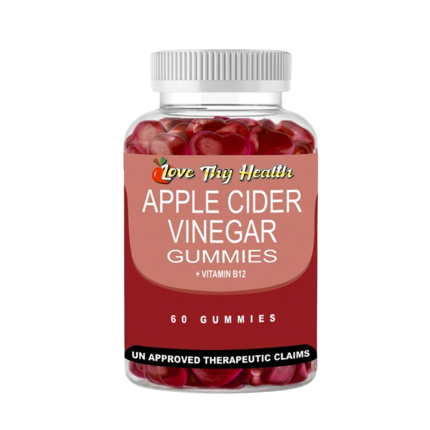 Apple Cider Vinegar Gummies + Vitamins B9 & B12 (60 Gummies)