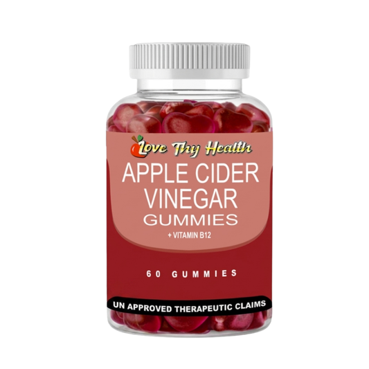 Apple Cider Vinegar Gummies + Vitamins B9 & B12 (60 Gummies)